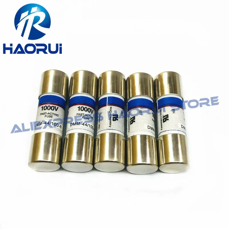 10Db / Csomó Us Bussmann Biztosíték Buss Fuse Dmm-B-44/100 Dmm-44/100 10X35Mm 1000V 0.44A 440Ma