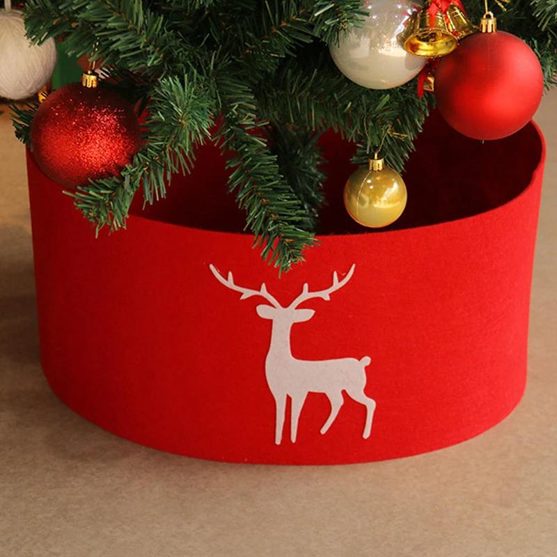 Christmas Tree Skirt Soft Xmas Tree Cover Home Party Decor for Christmas New Year