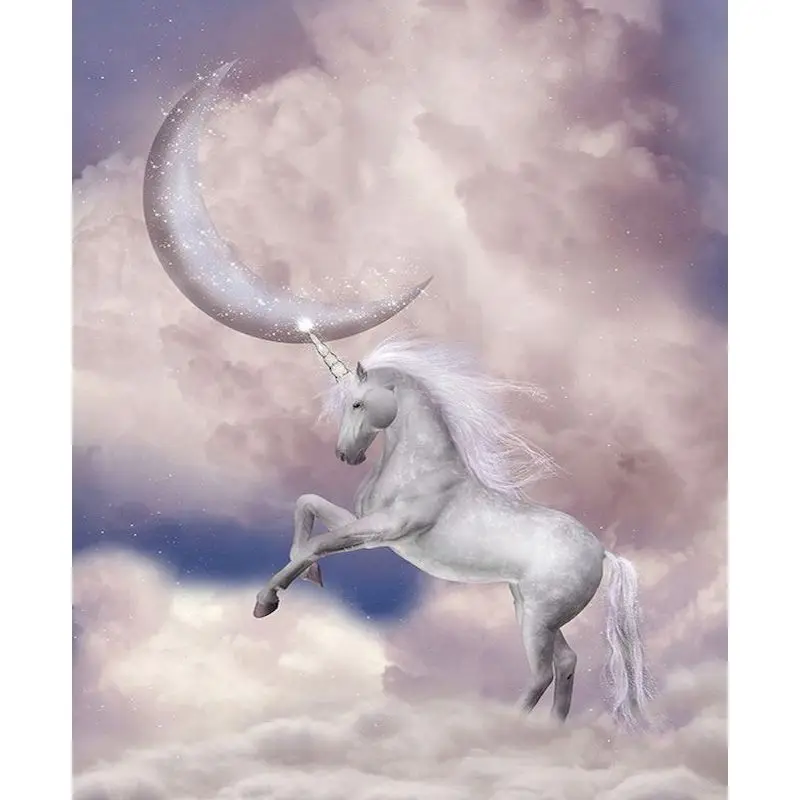 PhotoCustom Paint By Numbers Pictures Unicorn Animals Coloring For Drawing On Canvas DIY Kits For Adults Painting By Numbers Set