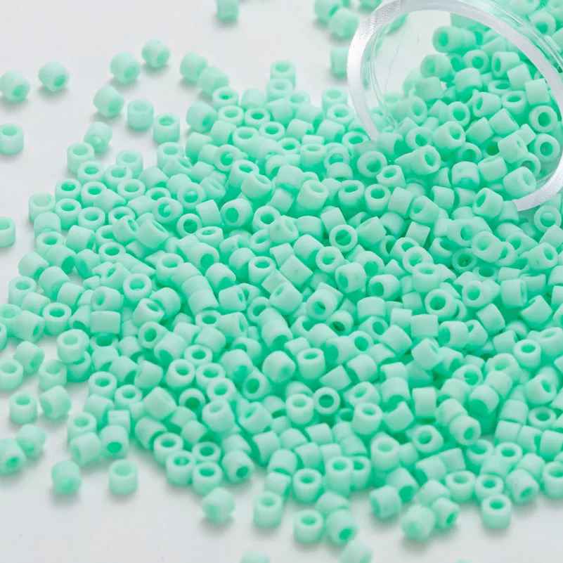 MKY Beads 2.0MM 10Grams/Tube Matte Color Frosted Glass Beads for DIY Handmade Weaving