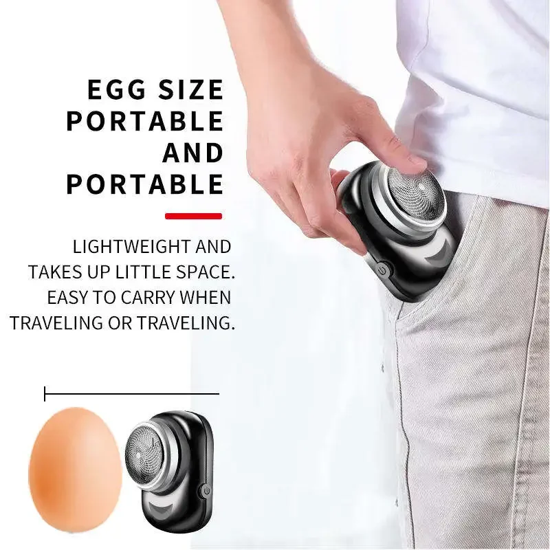 Kemei Mini Waterproof Face Men's Electric Shaver For Men Rechargeable USB Electric Razor Beard Rotary