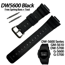 Silicone Rubber Band Strap for Watches - Premium Durable Bracelet Replacement (Dw5600)