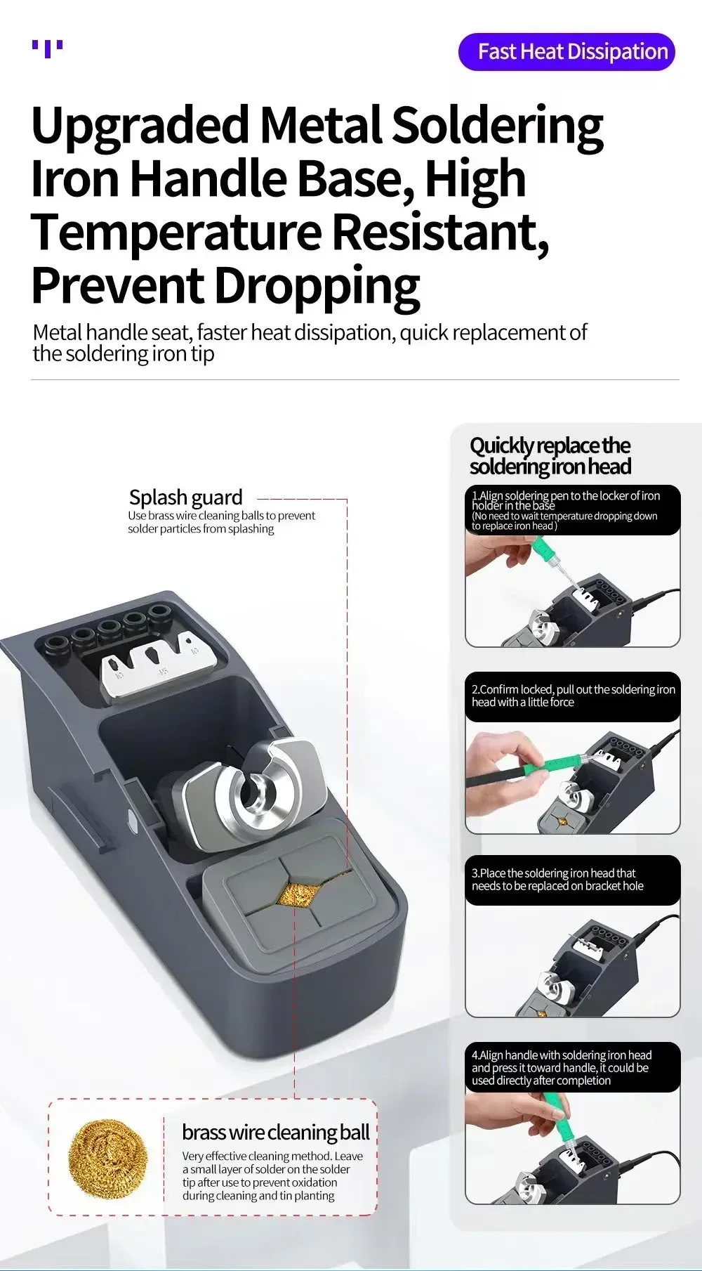 Soldering Iron Stand JCID AIXUN Soldering Iron Stand Soldering Holder for T3A/T3B Station Iron Tip Electric Solder Handle Bracket Tool