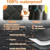 Dog Seat Cover Car Seat Cover for Pets 100%Waterproof Pet Seat Cover Hammock 600D Heavy Duty Scratch Proof Nonslip Durable Soft 5