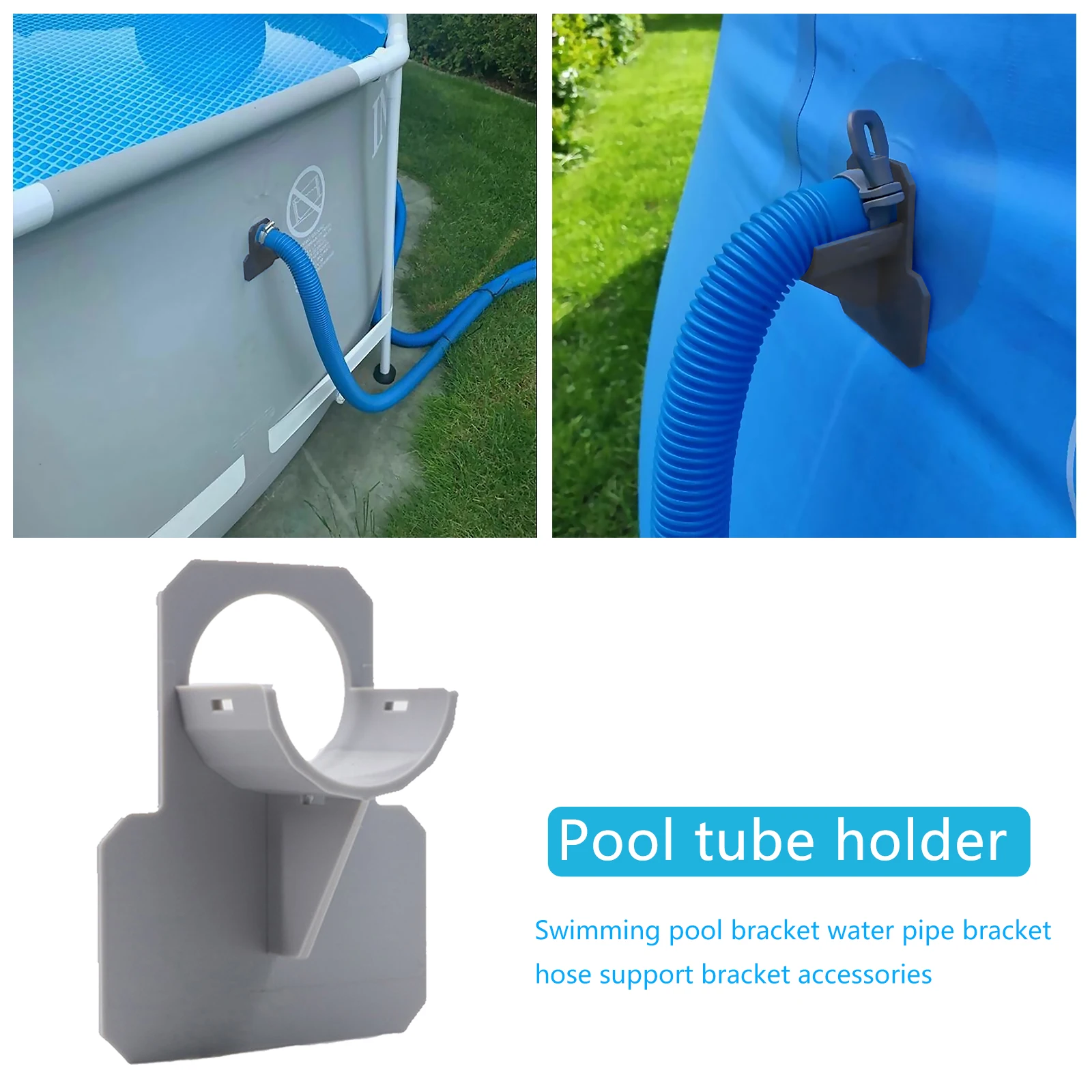 Adaptateur Tuyau Piscine Tundwhite - 38/32mm, Pour Pompes Intex, Avec Colliers De Serrage