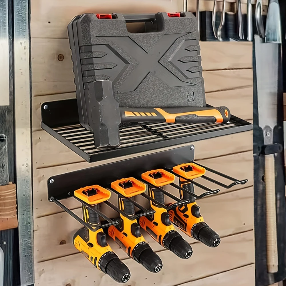 Power Tool Organizer Wall Mount Style rack ool Shelf Heavy Duty