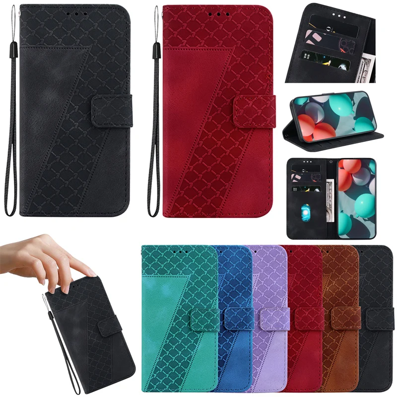 Elegant Leather Stand Flip Wallet Case - Premium Protection & Stylish Design