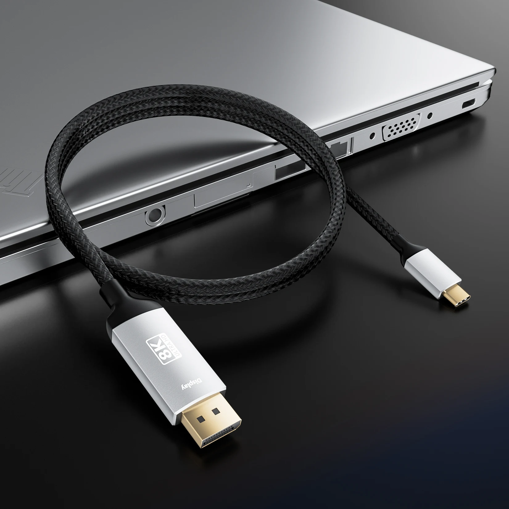 Type C to DisplayPort Cable 8K 60Hz 4K 144Hz Thunderbolt - Main Image