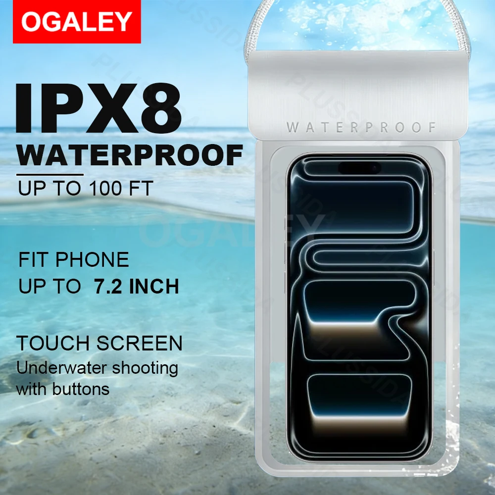 Universal Waterproof Phone Pouch with Touch Sensitivity - Ultimate Protection for Beach & Cruise Essentials