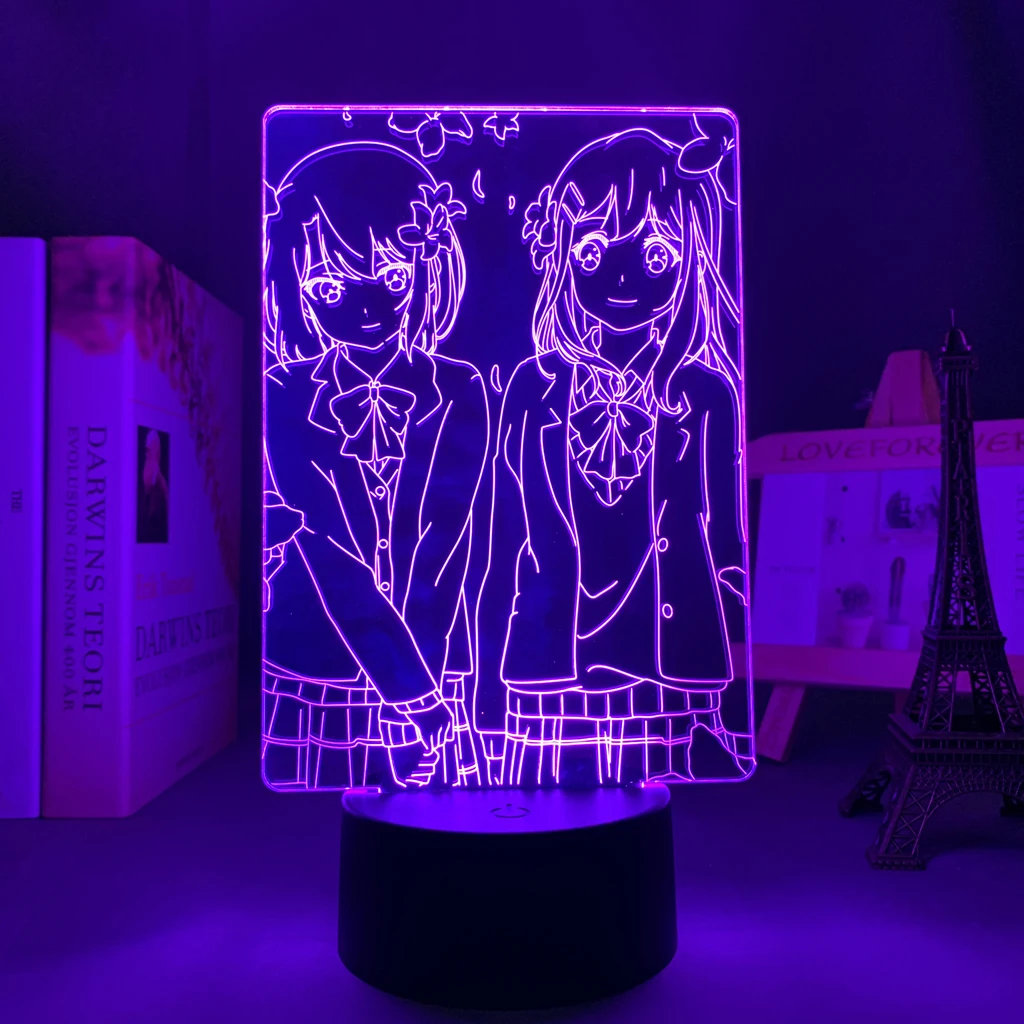 Anime 3d Light Adachi and Shimamura for Bedroom Decoration Led Night Light Birthday Gift Room Decor Table Lamp Manga night light for bedroom