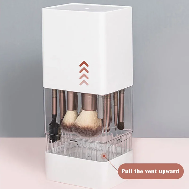 2025 Dustproof Cosmetic Brush Storage Barrel Eyebrow Pencil Lipstick Finishing Box Desktop Cosmetic Bag Drying Bucket 4