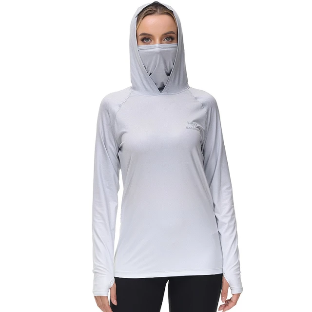 Bassdash FS23W Women's UPF 50+ Fishing Hoodie Shirt With Face Mask