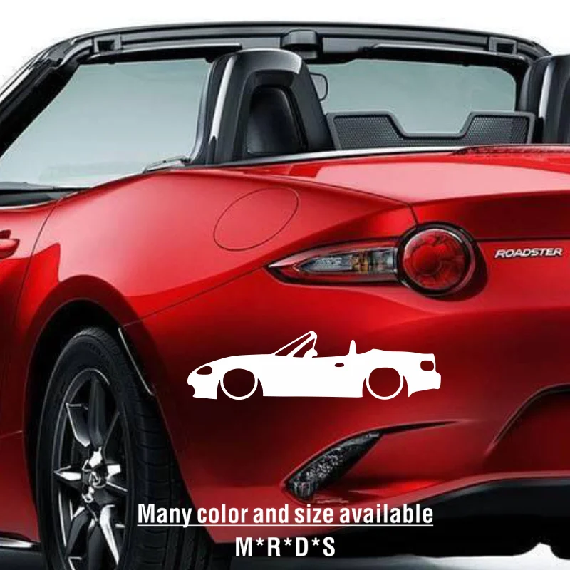 Per Mazda Mx-5 Mx5 Miata Na Nb Nc Nd Sport Styling Decor Decalcomanie Varie Dimensioni Low Car Outline Sticker Auto Tuning Accessori