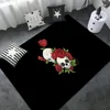 Skull bones ROSE Floor Mat Bathroom Mat INS Style Soft Bedroom Floor House Laundry Room Mat Anti-skid Welcome Doormat 4