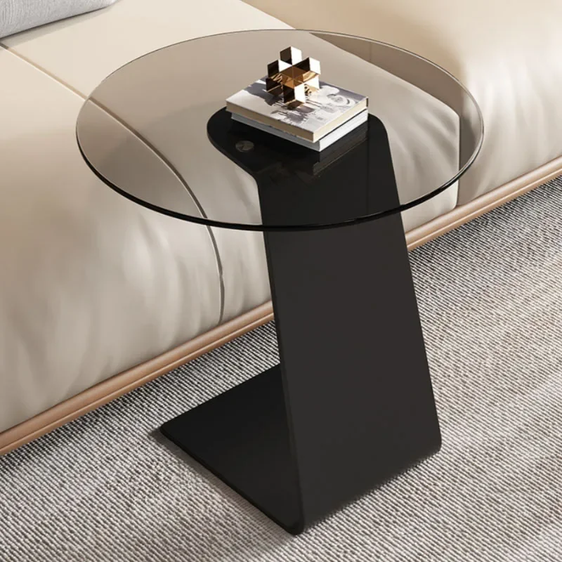 طاولة قهوة زجاج مقوى بتصميم إيطالي عصري فخم - طاول...