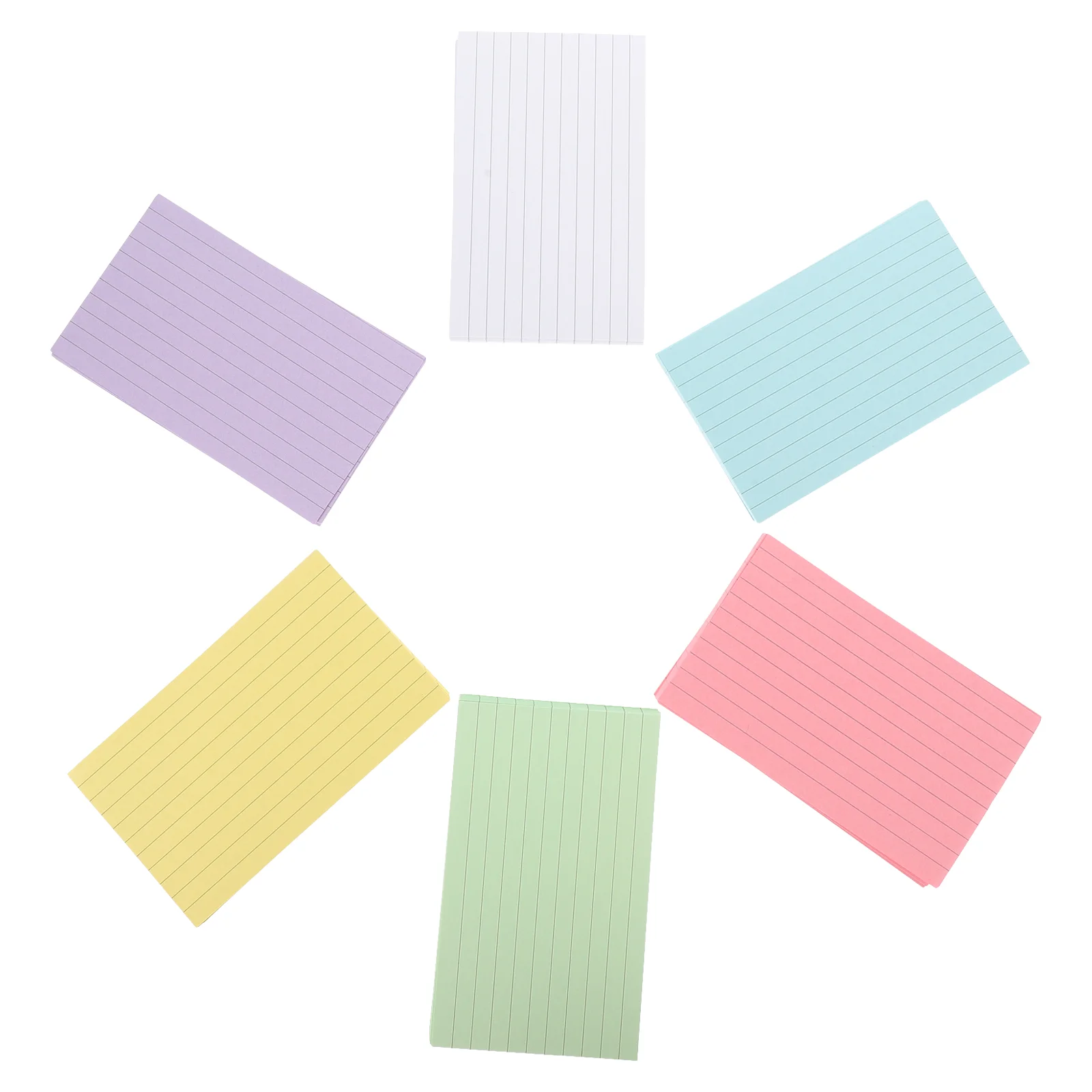 Notepads Flash Cards Colored Note Cards Portable Writing Words Cards Office Supplies Binder Horizontal Loose-Leaf