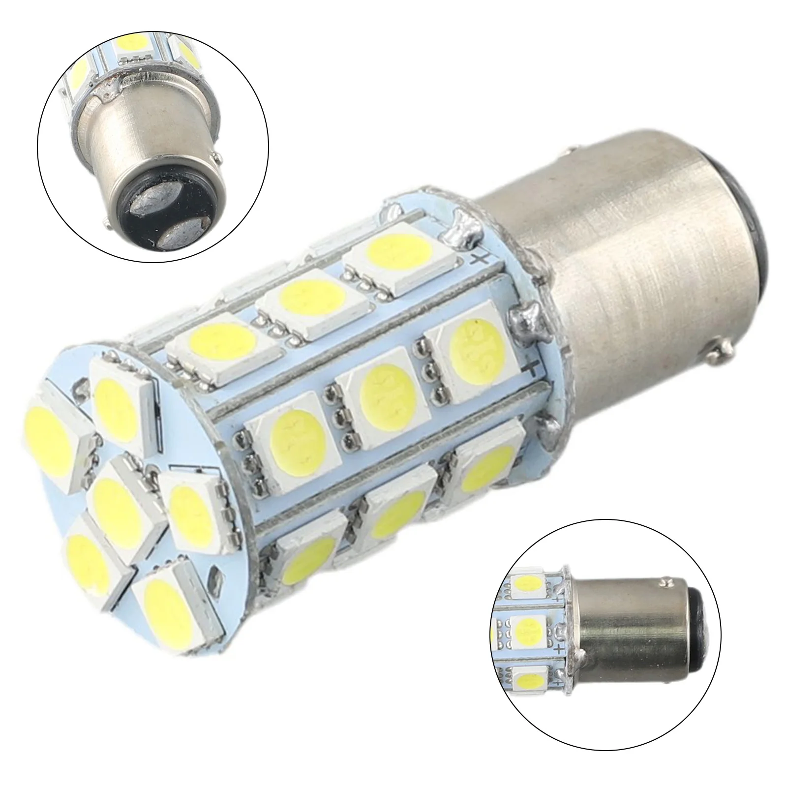 

1 шт., белая лампа 27-SMD BA15D для салона морской лодки