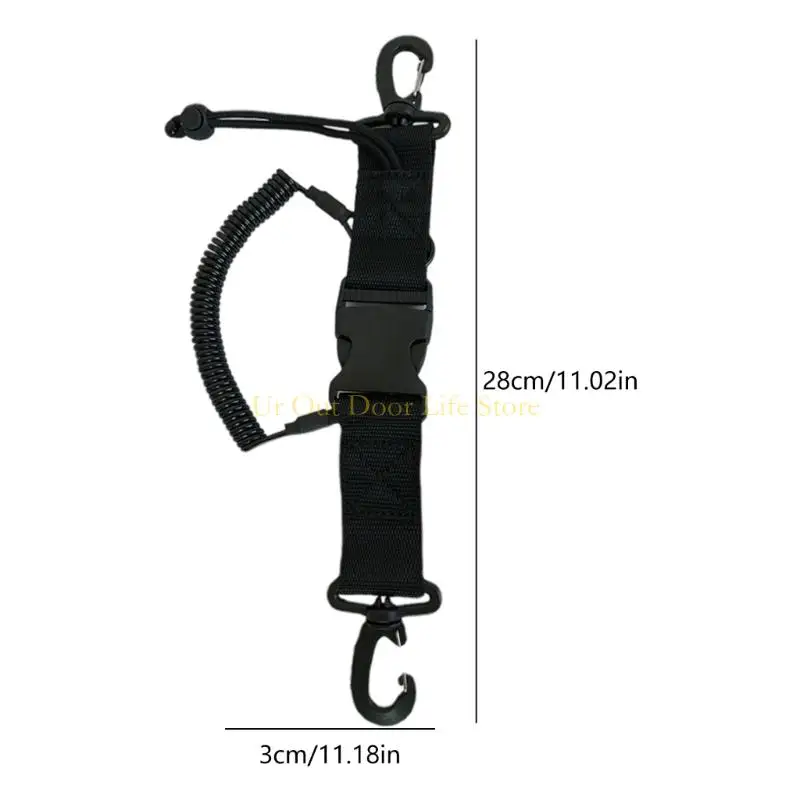 77UF 2로트 헤비 타입 스쿠버 장비 고정 스트랩(카메라 및 다이빙 라이트용)