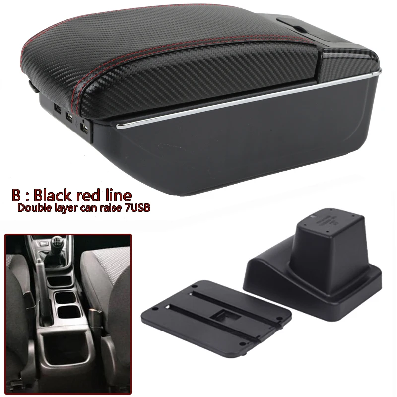 

For Suzuki Vitara Armrest Retrofit parts dedicated Car Armrest Center Storage box car accessories Interior USB Easy to install