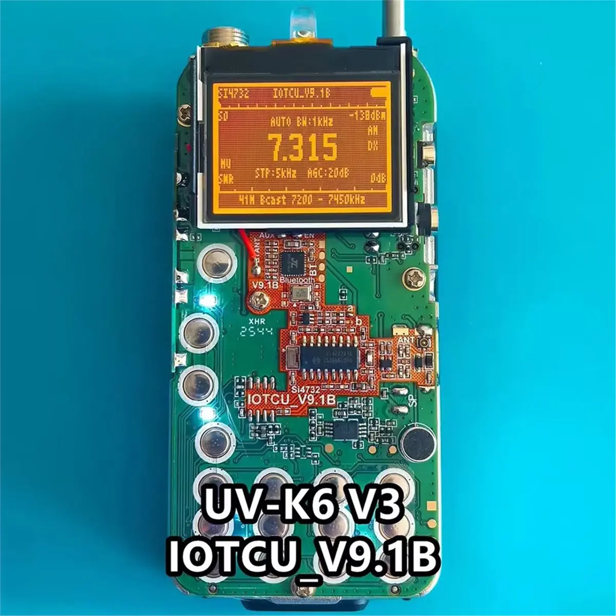 UV-K6 V1/V3 FULL-Si4732 HF 블루투스 보드용 DT75BG IOTCU V9.1B 단파 블루투스 보드