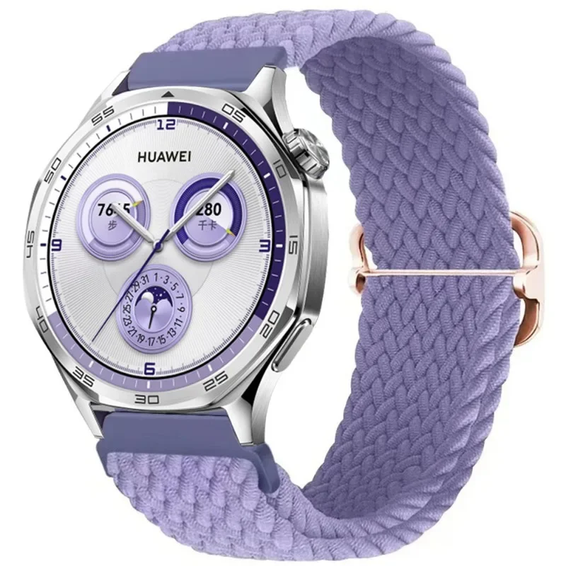 Nylon Braided Elastic Wristband - 22mm/20mm Adjustable Strap