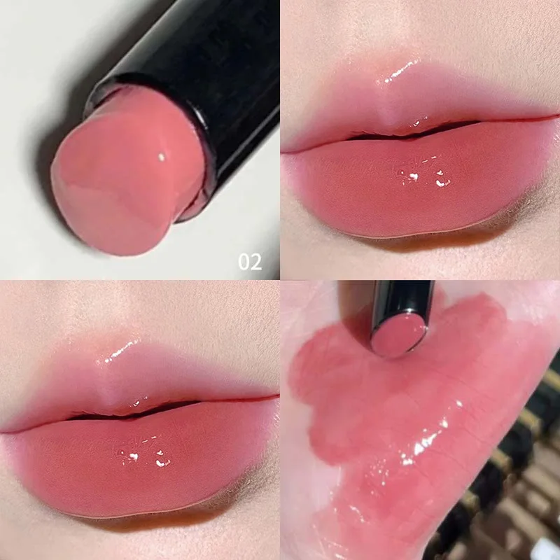 שפתון מראה עם טקסטורה חלקה, צבע עשיר וסרט שנוצר שלא ייבוש או ייבוש, מעניק לחות ושפתיים רכות