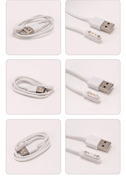 2 Caricatori Magnetici Per Smartwatch Universali - Spazio Pin 7.62mm, Cavo USB 100cm - Foto 10