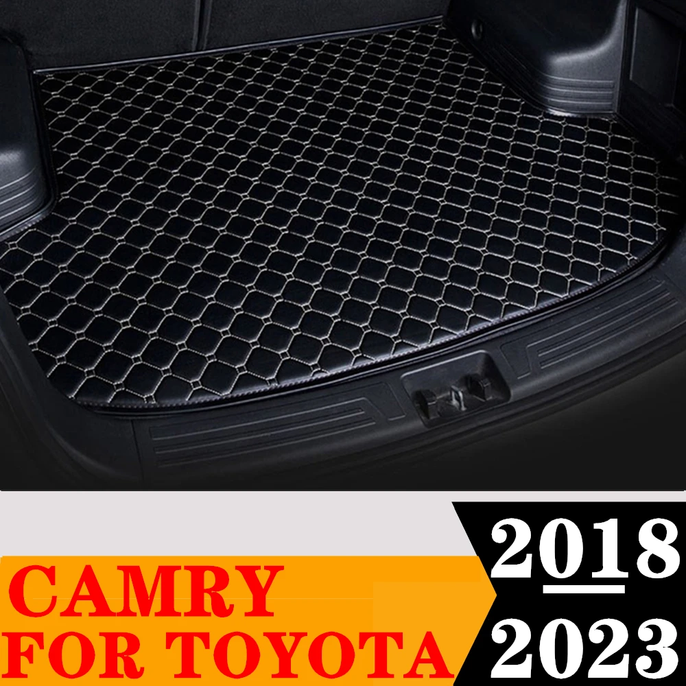 

Коврик для багажника автомобиля для TOYOTA Camry 2023, 2022, 2021, 2020, 2019, 2018, задний коврик для багажника, поднос для багажника, коврик для багажа, ковер, внутренние детали