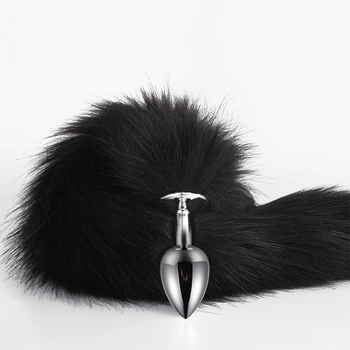 Female BDSM Sex Toys Suit Crystal Nipple Clamps Rabbit Tail Plug Ears Headband Dildos Vibrator for Woman Couples 2