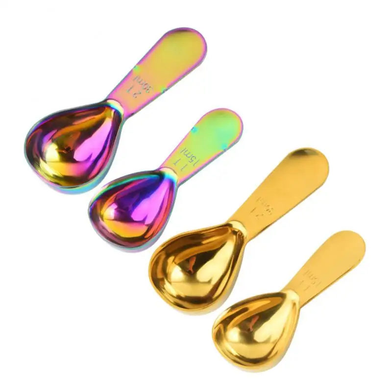 Kitchen Measuring Spoons Teaspoon Coffee Sugar Scoop Stainless Steel