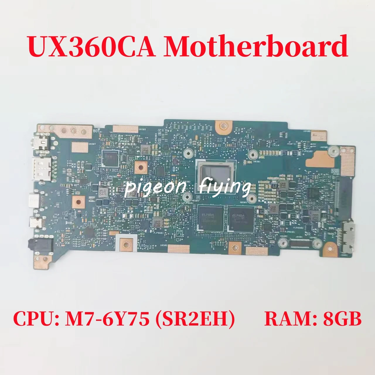 

Материнская плата UX360CA для ASUSU X360CA UX360CAK, материнская плата для ноутбука, Процессор: M7-6Y75 SR2EH, ОЗУ: 8 ГБ, 100% тест, ОК