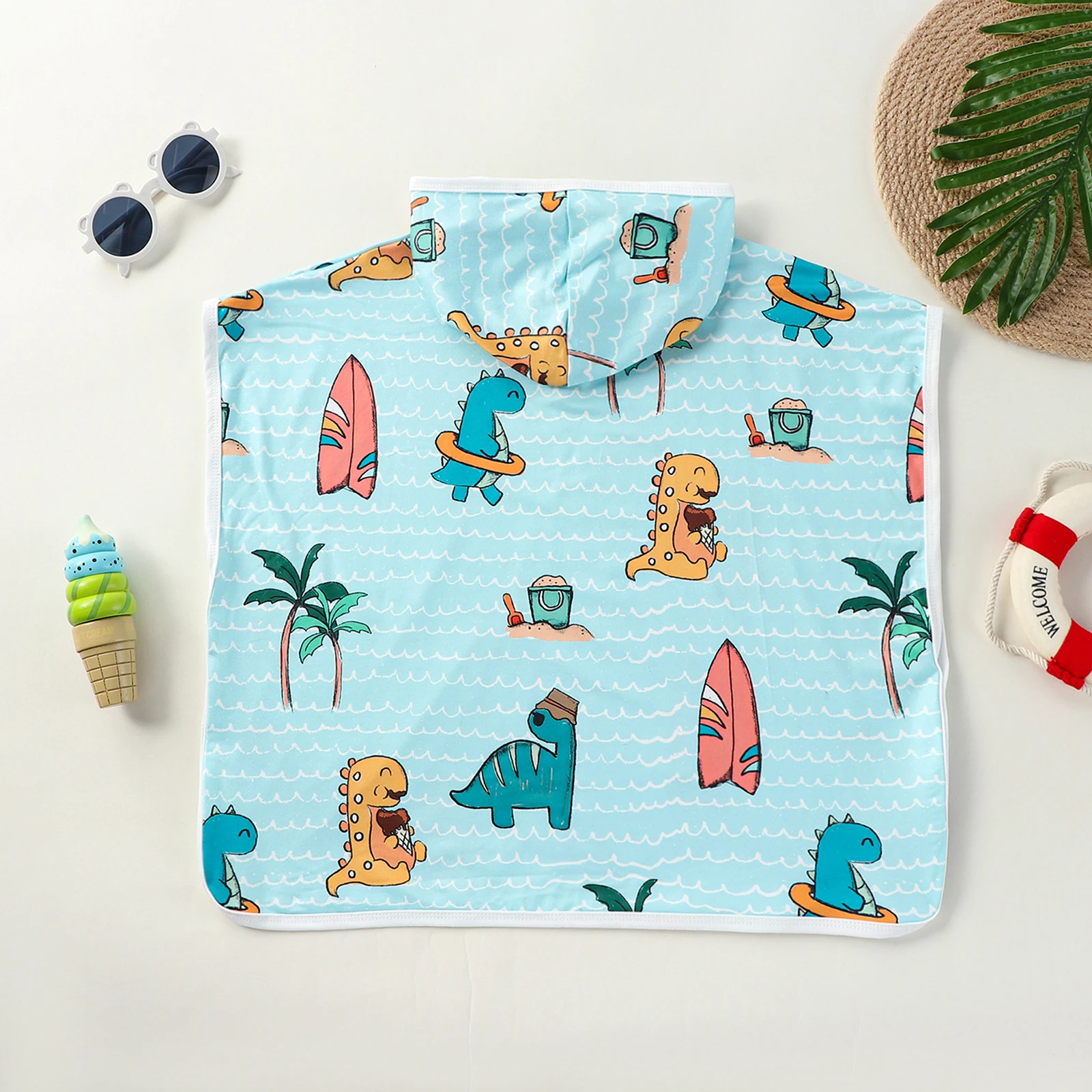 Infant Baby Boy Girls Loose Hooded Sweatshirts Hooded T-Shirt Printed Loose Dolman Sleeve Pullover Shirt Children Casual Top