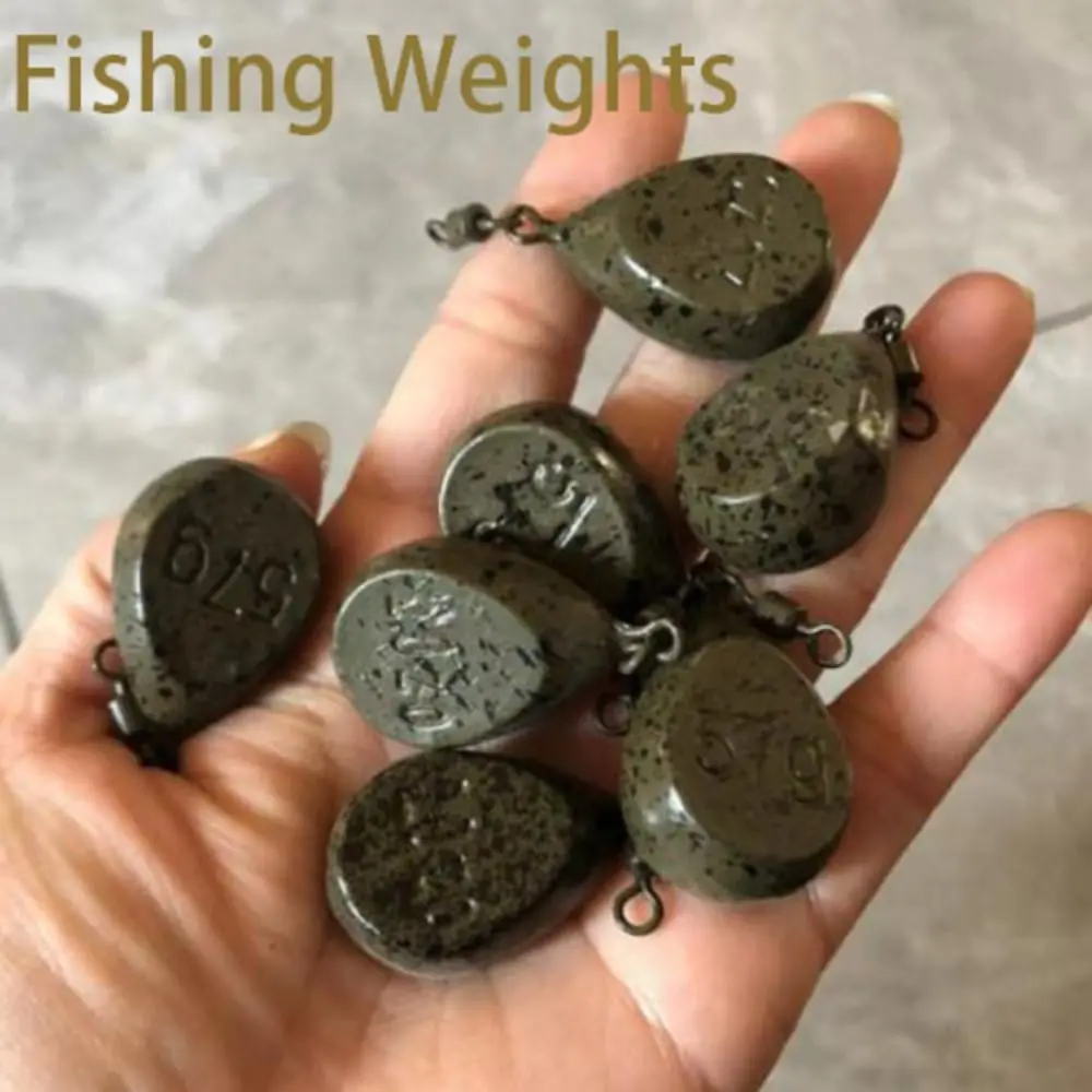 LeadFishingWeightsHighQualityWithSwivelFishingToolLeadLump