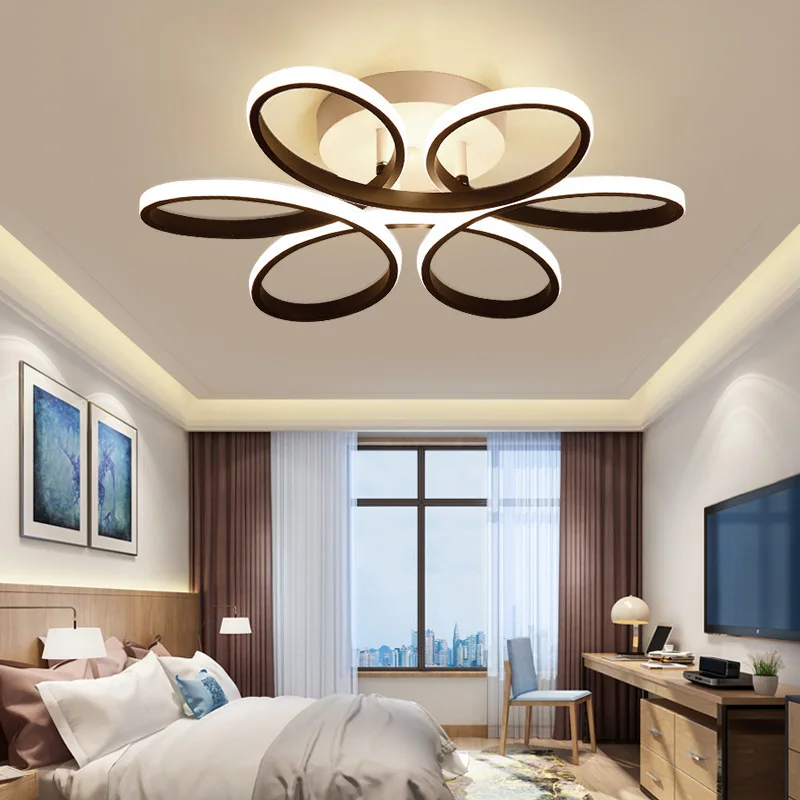 

Modern Simple LED Dimmable Creative Personalized Living Room Dining Room Lamp Nordic Atmosphere Romantic Bedroom Ceiling Lamp