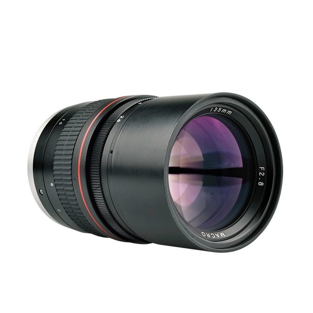 Obiettivo Per Fotocamere Full Frame F2.8 Da 135Mm F2.8 Obiettivo Verticale Con Messa A Fuoco Fissa Manuale Di Grande Apertura Per Fotocamere Canon