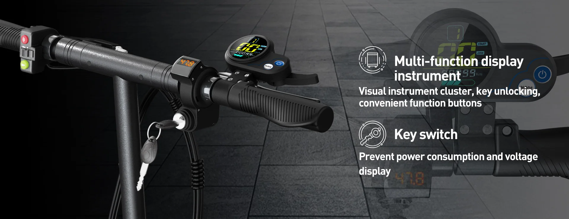 JOYOR Y6-S Electric Scooter 500W E-Scooters 48V18Ah Battery 37.3 Mi Range 15.5MPH Speed 10 Inch Tires Foldable Electric Scooter