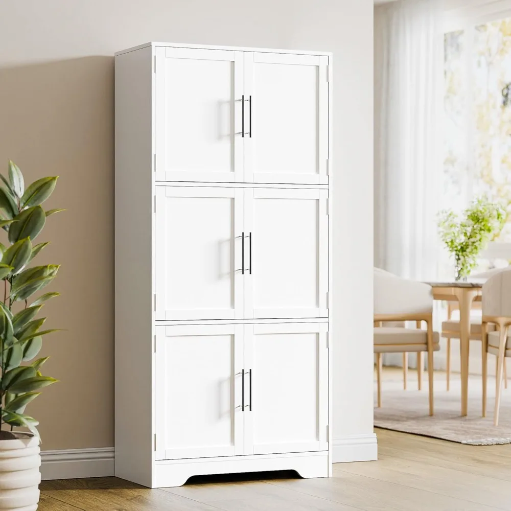 Six-Door Pantry Cabinet Front View