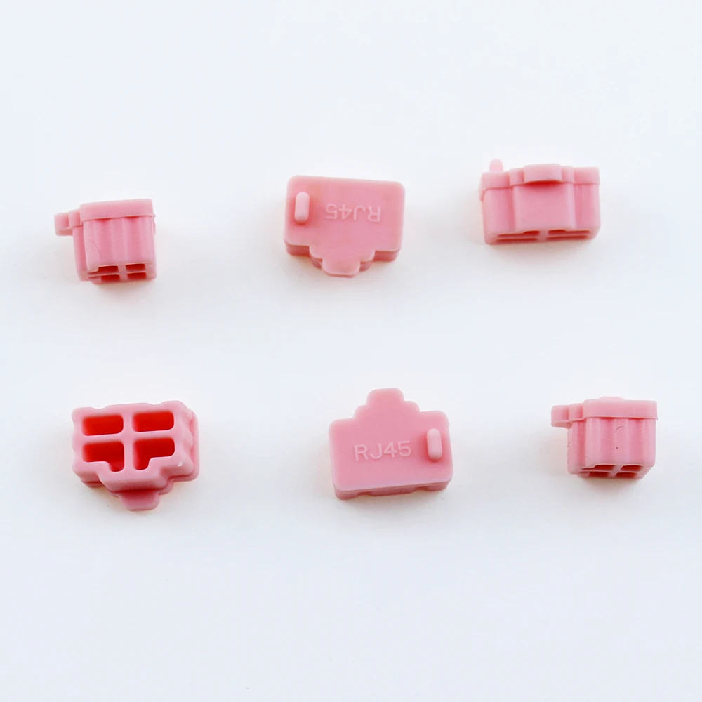 10 Pieces / Set Color Silicone Plug Laptop Dust Plug Network Cable Port RJ45 Interface Network Port Rubber Protection silicone laptop dust plug