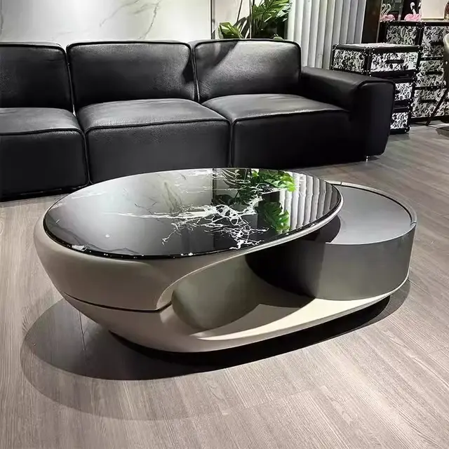 Table basse de luxe italienne, décoration moderne, claire, minimaliste, Unique, esthétique, Mesa auxiliaire, meubles postmodernes 1