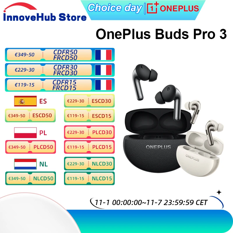 Słuchawki OnePlus Buds Pro 3 z EU za $115.39 / ~469zł