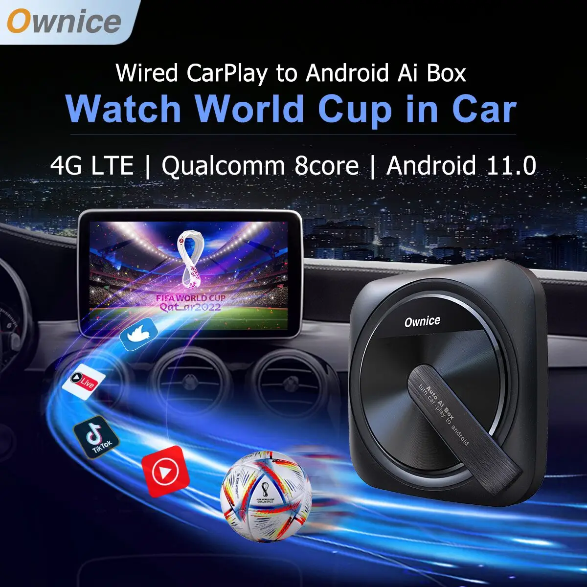 Ownice  ī÷ ̴ Ai TV ڽ, ȵ̵ ڵ , Ʃ, ø, Ƽ, iPTV, 4G, LTE, GPS, A1, ȵ̵ 11