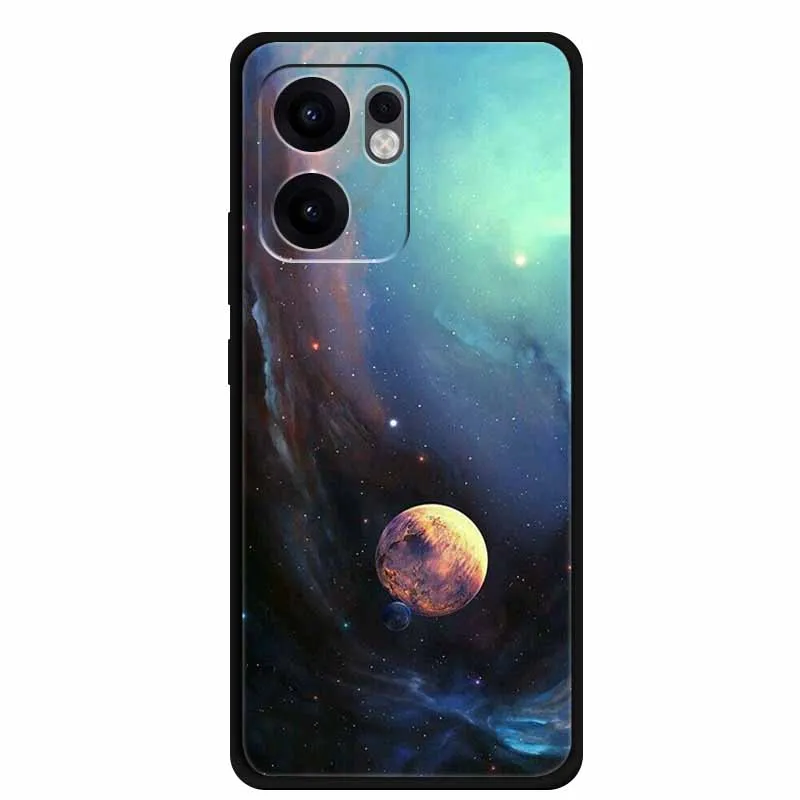 Black TPU Silicone Soft Back Case with Animal Design - Protective Cover
