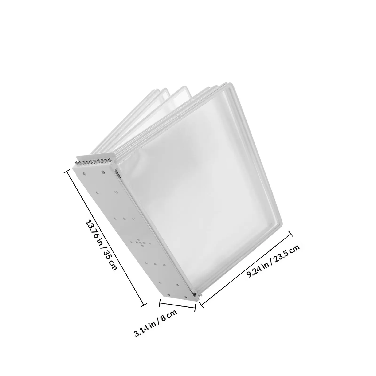 사무실용 10페이지 벽걸이형 문서 디스플레이 폴더 A4 파일 정리함 홀더 보관 시스템 참고 시트 플립 파일 파우치