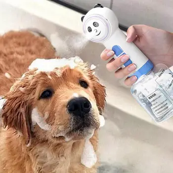 Dog Soap Foamer Shampoo Electric Foaming Frother Dispenser Rechargeable Waterproof Pet Soap & Shampoo Sprayer Pet Bathing Soap 4