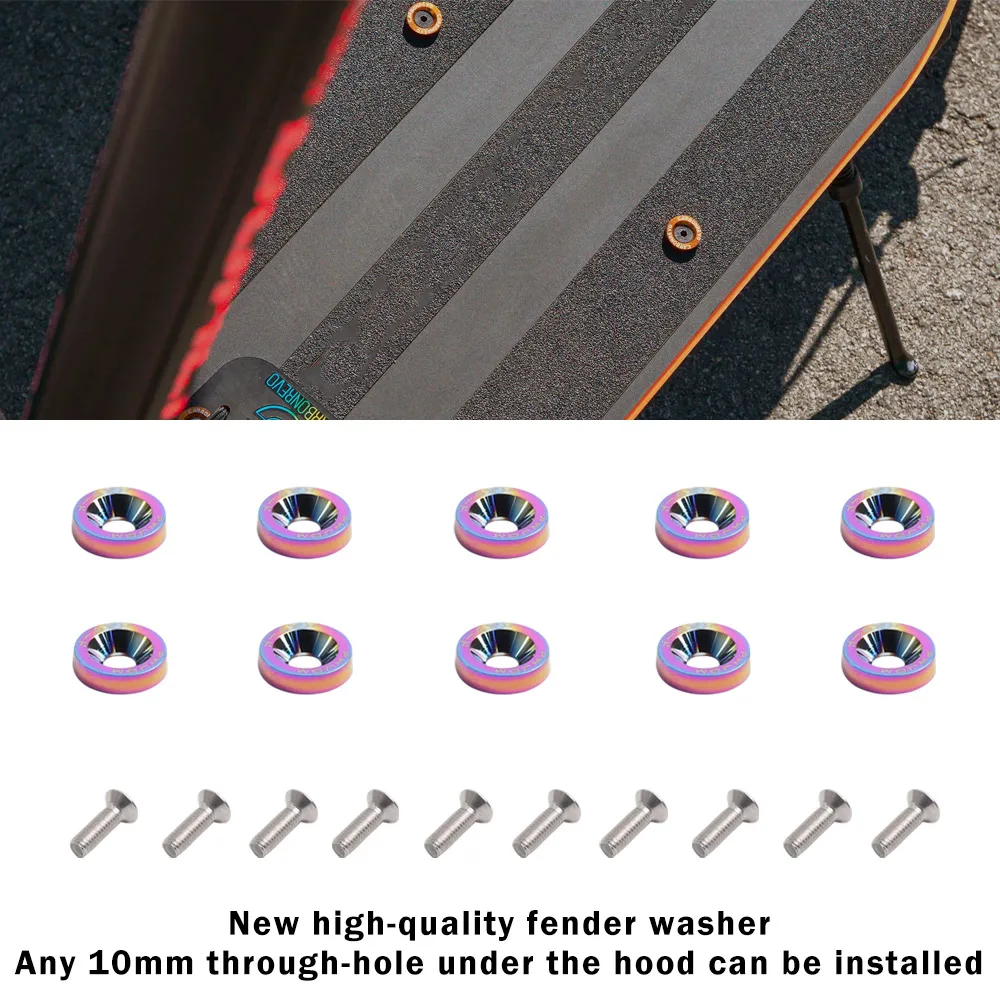 Elektroroller-Befestigungselemente, Schrauben, 10 Stück, für Dualtron 1 2 3 für Thunder Eagel Ultra Zero 9, Lenkerschrauben, Unterlegscheiben, Zubehör – Detail 3