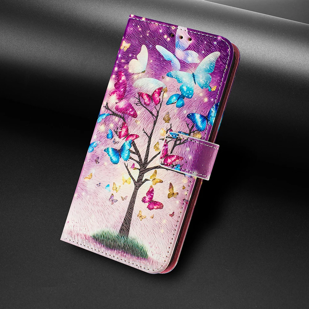 Animal-Themed Flip Wallet Phone Case