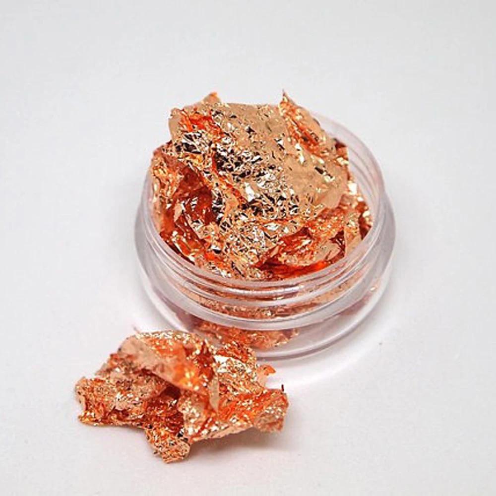 

3Jar(gold,rose gold,silver) Sequins Irregular Nail Glitter Flakes Powder Nail Art Paillette DIY Tips Manicure METAL Foil Flakes
