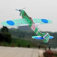 12 Pcs DIY Hand Gliding Small Plane Model Foam Plane Random Color Children'S Educational Toy Baby Growth Recording Accessories 2