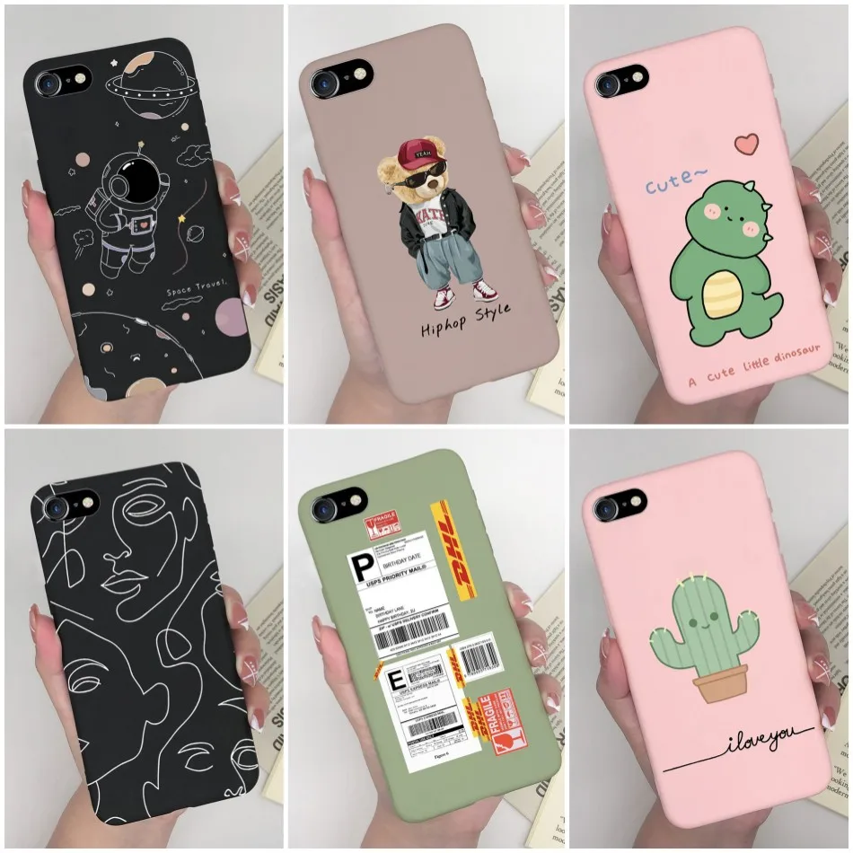 Per Iphone Se 2020 2022 Custodia Per Iphone Se 2 3 Se2 Se3 Se2020 Se2022 Cover Posteriore Antiurto Custodie Morbide In Silicone Tpu Carino
