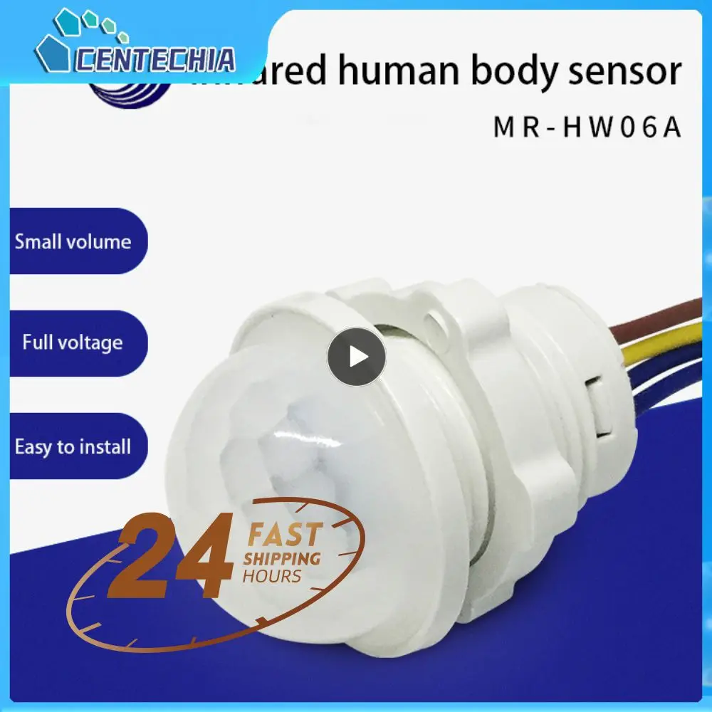 

1 ~ 10 шт., инфракрасный детектор, Белый высококачественный автоматический датчик, светильник 110-265 в, инфракрасный датчик движения для подвала